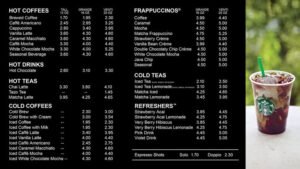 StarBucks Menu 2026