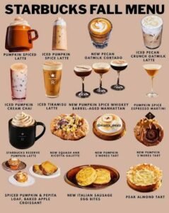 Starbucks Fall Menu